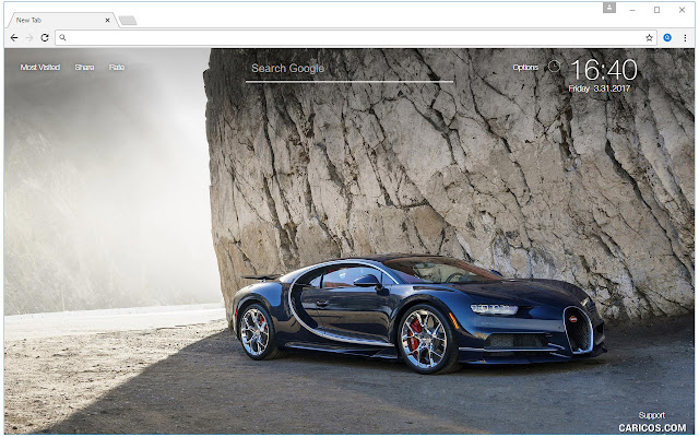 Bugatti Sports Cars Wallpapers Custom New Tab chrome谷歌浏览器插件_扩展第2张截图