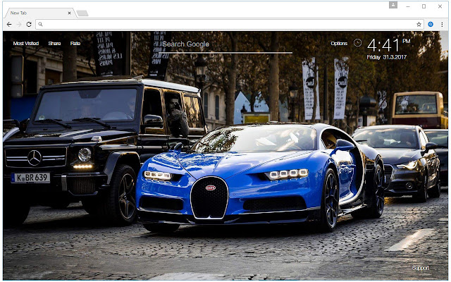 Bugatti Sports Cars Wallpapers Custom New Tab chrome谷歌浏览器插件_扩展第4张截图
