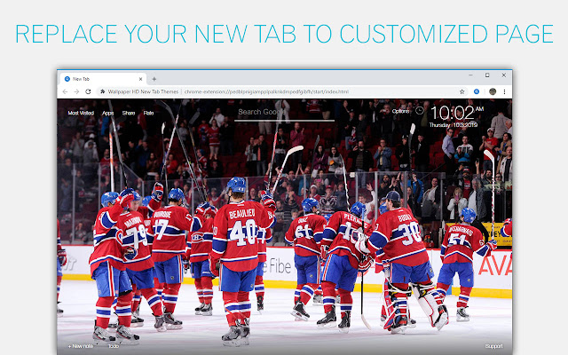 NHL Montreal Canadiens Backgrounds HD New Tab chrome谷歌浏览器插件_扩展第1张截图
