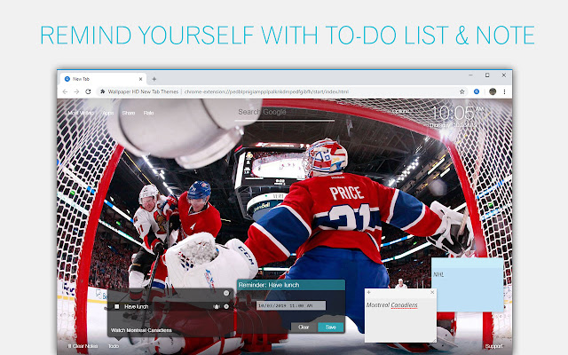 NHL Montreal Canadiens Backgrounds HD New Tab chrome谷歌浏览器插件_扩展第5张截图