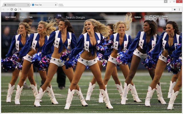 NFL Dallas Cowboys Wallpaper HD Custom NewTab chrome谷歌浏览器插件_扩展第4张截图
