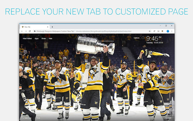 NHL Pittsburgh Penguins Wallpapers HD New Tab chrome谷歌浏览器插件_扩展第1张截图