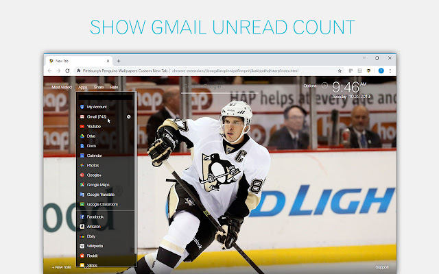 NHL Pittsburgh Penguins Wallpapers HD New Tab chrome谷歌浏览器插件_扩展第2张截图