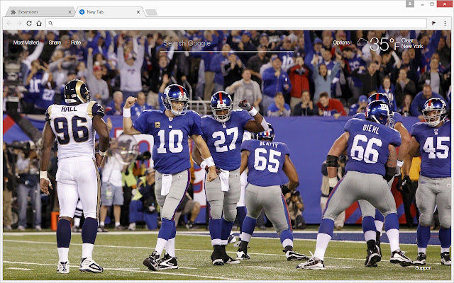 NFL New York Giants Wallpapers Custom New Tab chrome谷歌浏览器插件_扩展第3张截图