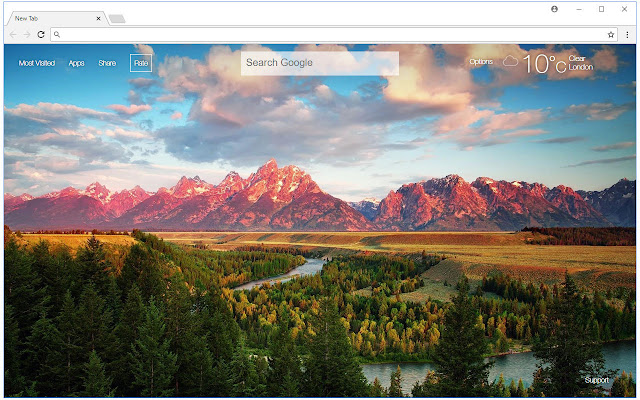 Nature Wallpapers HD Custom Landscapes NewTab chrome谷歌浏览器插件_扩展第3张截图