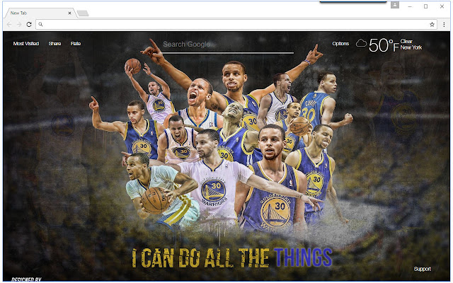 NBA Stephen Curry Wallpapers HD Custom NewTab chrome谷歌浏览器插件_扩展第3张截图