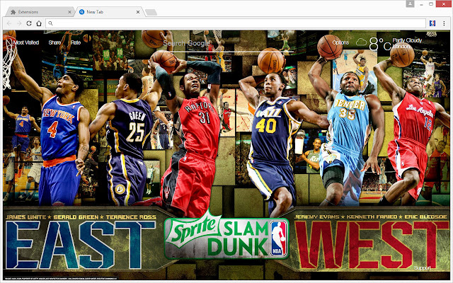 NBA All Stars Wallpapers HD Basketball NewTab chrome谷歌浏览器插件_扩展第2张截图
