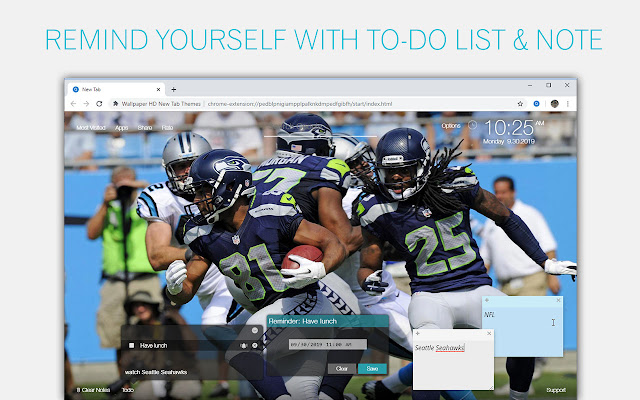 NFL Seattle Seahawks Wallpaper Custom New Tab chrome谷歌浏览器插件_扩展第5张截图