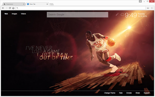 NBA Michael Jordan Wallpaper HD Custom NewTab chrome谷歌浏览器插件_扩展第2张截图