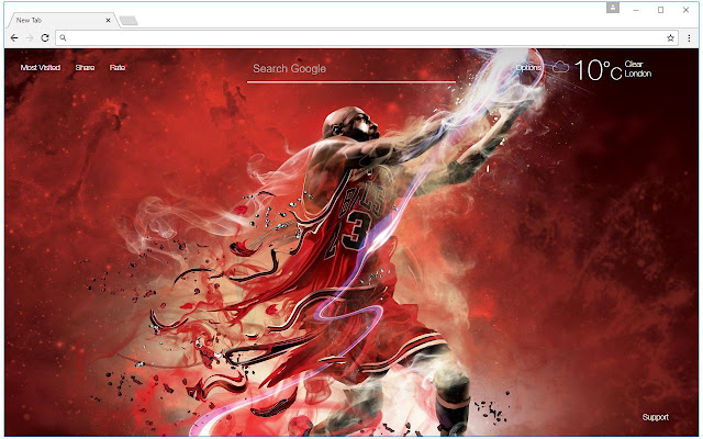 NBA Michael Jordan Wallpaper HD Custom NewTab chrome谷歌浏览器插件_扩展第3张截图