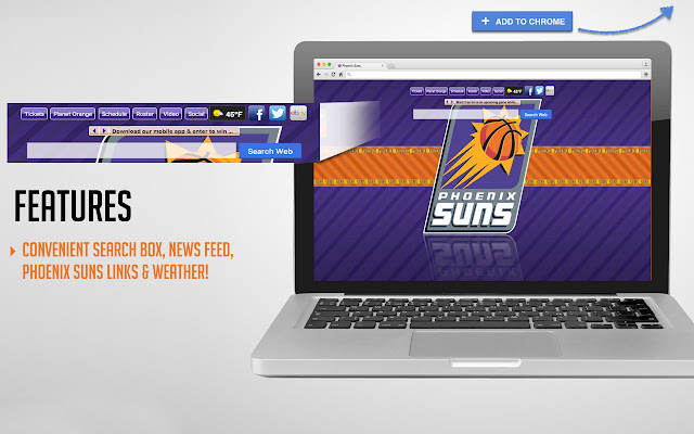 NBA Phoenix Suns New Tab chrome谷歌浏览器插件_扩展第3张截图