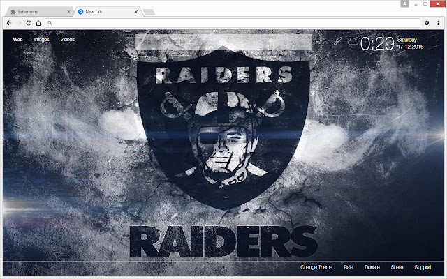 NFL Oakland Raiders Wallpapers Custom New Tab chrome谷歌浏览器插件_扩展第1张截图