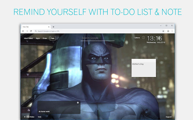 Batman Wallpapers HD Custom DC Comics New Tab chrome谷歌浏览器插件_扩展第1张截图