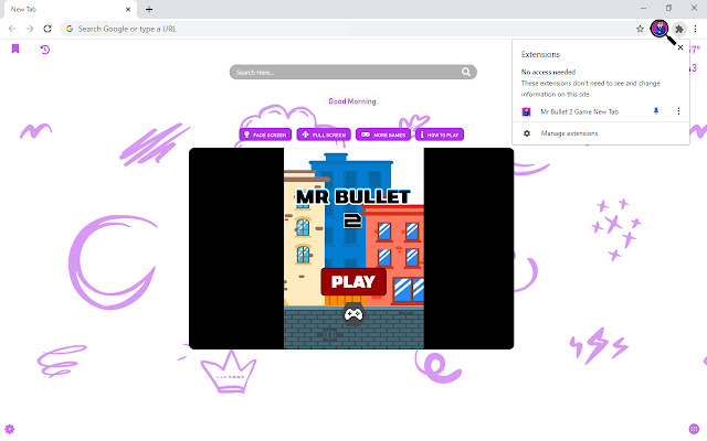 Mr Bullet 2 Game New Tab chrome谷歌浏览器插件_扩展第1张截图