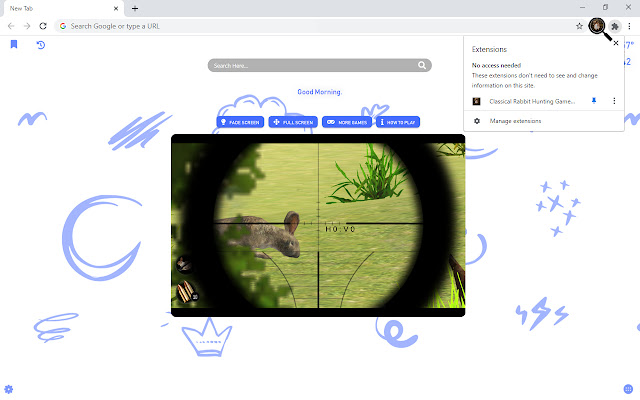 Classical Rabbit Hunting Game New Tab chrome谷歌浏览器插件_扩展第2张截图