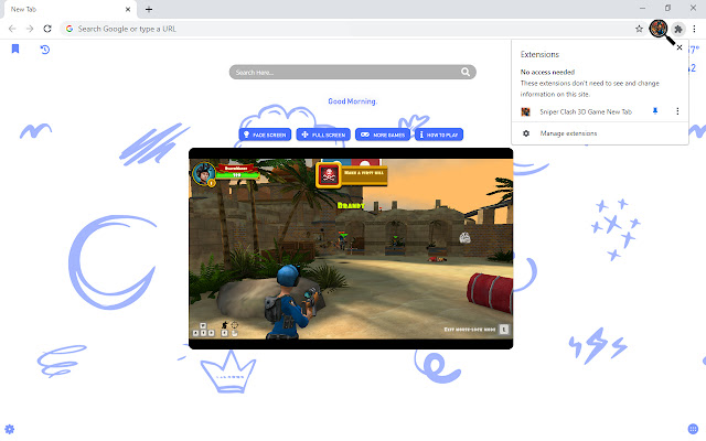 Sniper Clash 3D Game New Tab chrome谷歌浏览器插件_扩展第3张截图