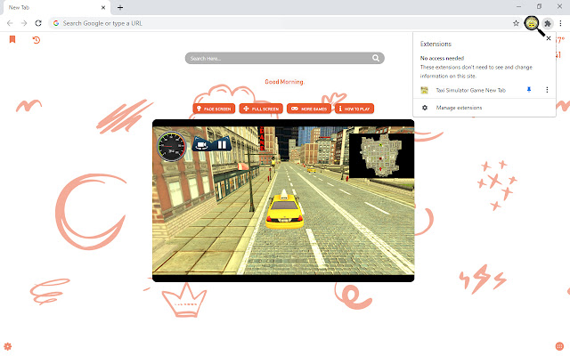 Taxi Simulator Game New Tab chrome谷歌浏览器插件_扩展第1张截图