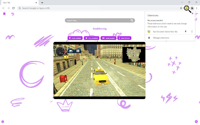 Taxi Simulator Game New Tab chrome谷歌浏览器插件_扩展第4张截图