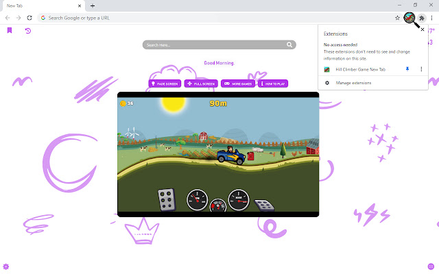 Hill Climber Game New Tab chrome谷歌浏览器插件_扩展第4张截图