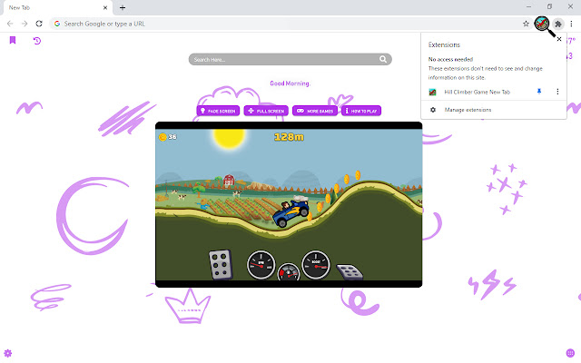 Hill Climber Game New Tab chrome谷歌浏览器插件_扩展第5张截图