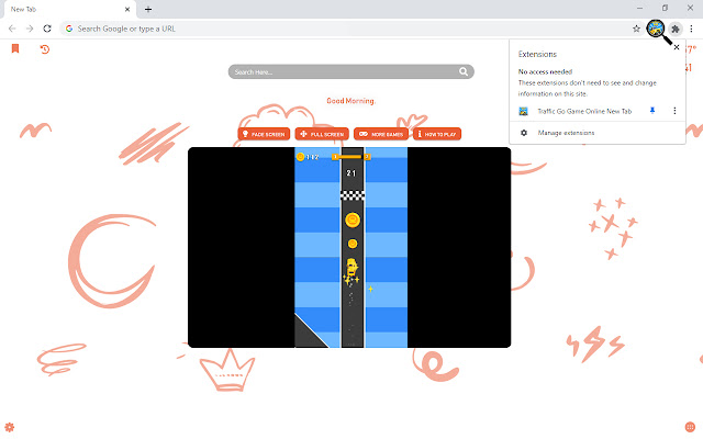 Traffic Go Game Online New Tab chrome谷歌浏览器插件_扩展第2张截图