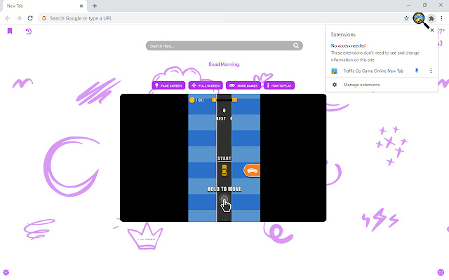 Traffic Go Game Online New Tab chrome谷歌浏览器插件_扩展第4张截图