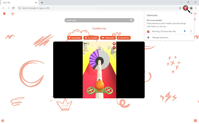 Paint Pop 3D Game New Tab chrome谷歌浏览器插件_扩展第1张截图