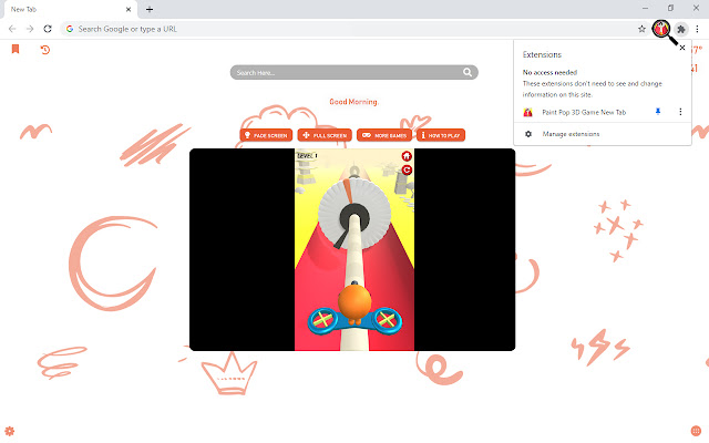 Paint Pop 3D Game New Tab chrome谷歌浏览器插件_扩展第2张截图