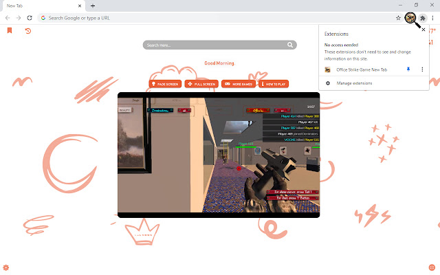 Office Strike Game New Tab chrome谷歌浏览器插件_扩展第1张截图