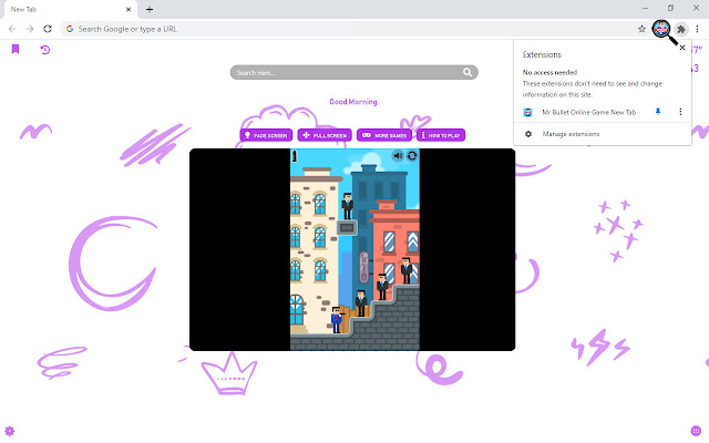 Mr Bullet Online Game New Tab chrome谷歌浏览器插件_扩展第1张截图