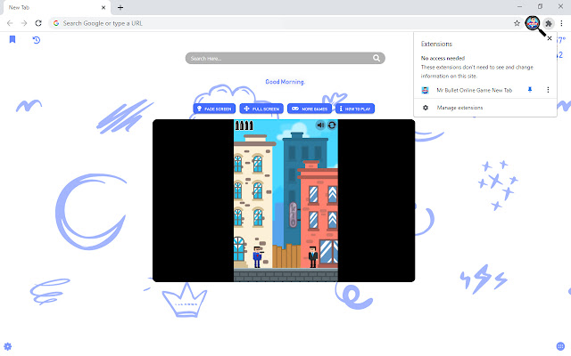 Mr Bullet Online Game New Tab chrome谷歌浏览器插件_扩展第2张截图