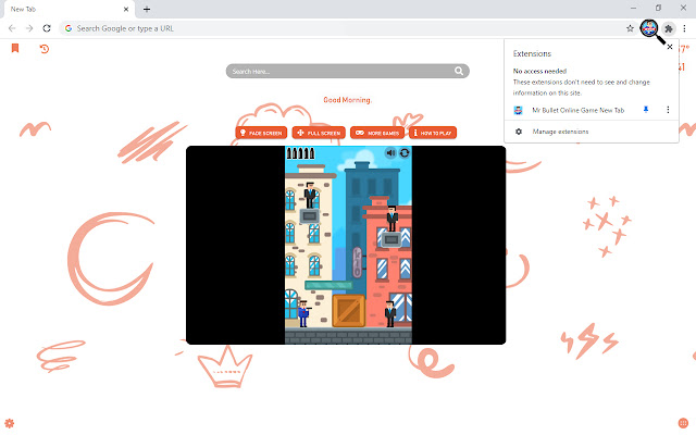 Mr Bullet Online Game New Tab chrome谷歌浏览器插件_扩展第3张截图