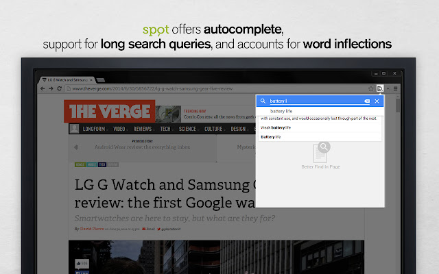 Spot: Better Find in Page chrome谷歌浏览器插件_扩展第3张截图