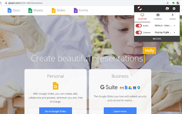 Presentations2Go - Screen Cast Recorder chrome谷歌浏览器插件_扩展第2张截图