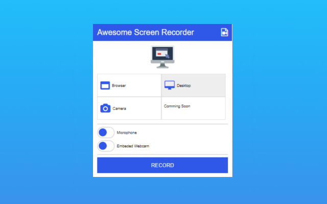 Awesome Video Recorder chrome谷歌浏览器插件_扩展第1张截图