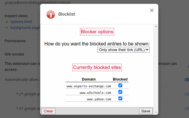 Blocklist chrome谷歌浏览器插件_扩展第3张截图