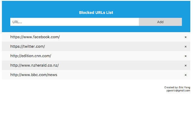 URL Block chrome谷歌浏览器插件_扩展第1张截图