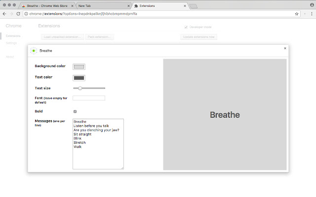 Breathe chrome谷歌浏览器插件_扩展第3张截图