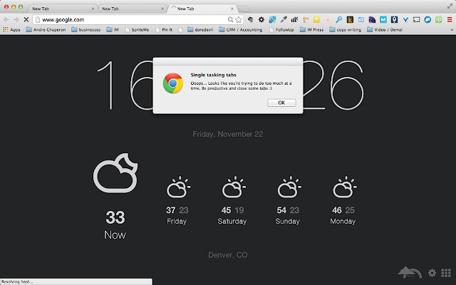 Single tasking tabs chrome谷歌浏览器插件_扩展第1张截图