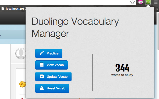 Duolingo Vocabulary Manager chrome谷歌浏览器插件_扩展第1张截图