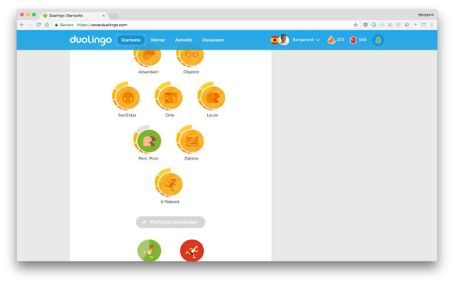 Duolingo Binge chrome谷歌浏览器插件_扩展第1张截图