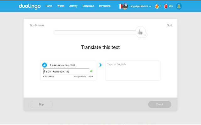 Duolingo Audio chrome谷歌浏览器插件_扩展第2张截图