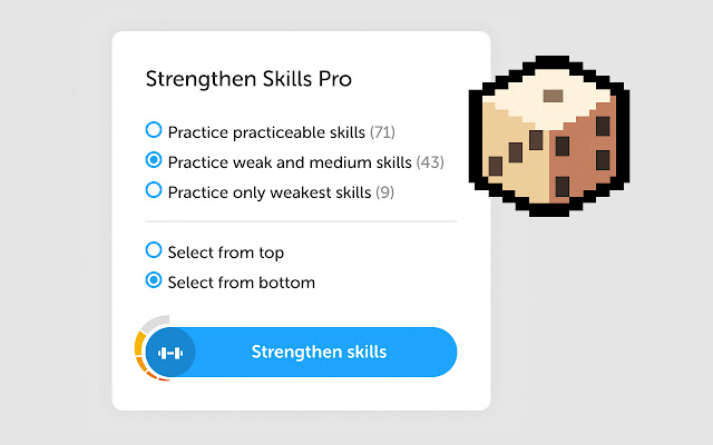 Duolingo Strengthen Skills Pro chrome谷歌浏览器插件_扩展第1张截图