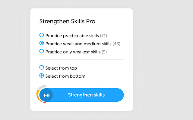 Duolingo Strengthen Skills Pro chrome谷歌浏览器插件_扩展第3张截图
