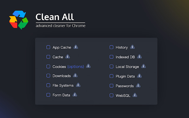 Clean All - History & Cache Cleaner chrome谷歌浏览器插件_扩展第3张截图