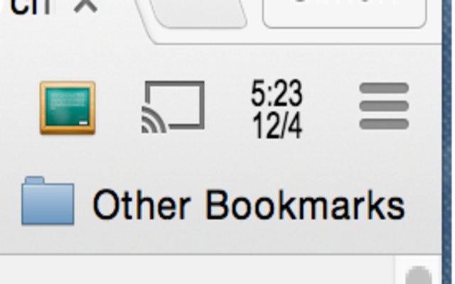 TinyToolbarClock chrome谷歌浏览器插件_扩展第1张截图