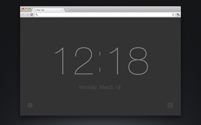 New Tab Clock chrome谷歌浏览器插件_扩展第1张截图