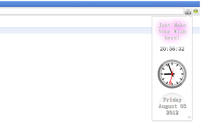小乐简易时钟ZEC chrome谷歌浏览器插件_扩展第1张截图