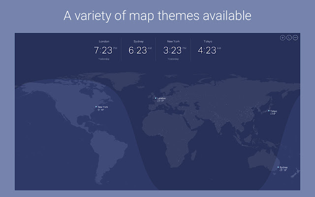 Omni World Timezone Map chrome谷歌浏览器插件_扩展第5张截图
