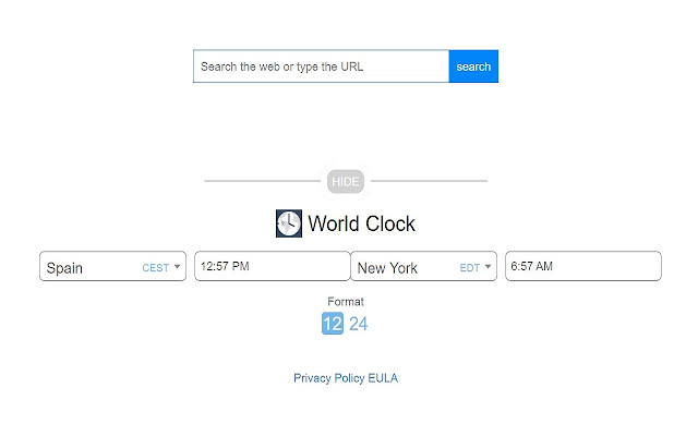 World Clock Converter chrome谷歌浏览器插件_扩展第3张截图
